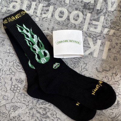 Chrome Heart Socks Green and Black Large