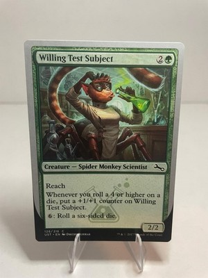 Willing Test Subject 126 Common Unstable Magic: The Gathering Lightly Played