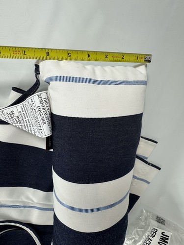 Ballard Designs Classic Strandkorb Ersatzschlinge & Kissen blau gestreift NEU - Bild 9 von 12