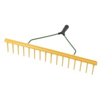 Gartenrechen (Kunststoff) Mit Egalisierkante 16 Zinken - 64 Cm | Gartenharke