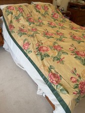 Pair of Monkwell Rosa Mundi curtains for sale, 2.52 m long x 1.98 m wide, lined.