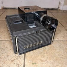 Vintage Bell Howell Slide Cube Projector Auto Focus partially Tested