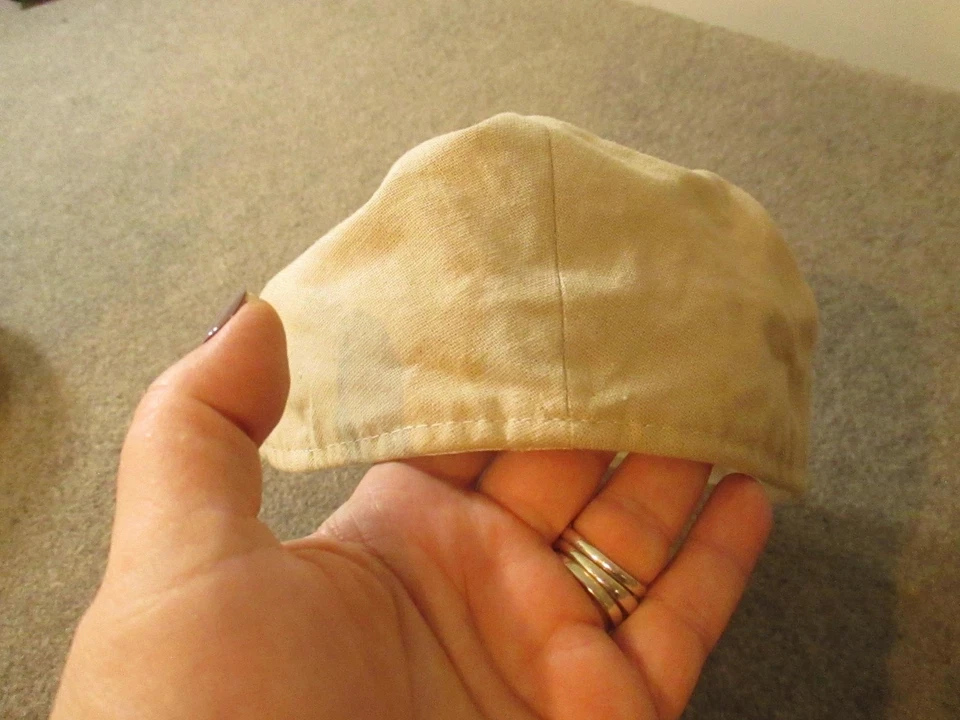 Boné Jaxon masculino ajustado XXL bege linho algodão jornaleiro plano hera condução - Imagem 3 de 4