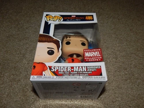 Spider-man Borrowed jersey Far from Home # 485 Marvel Collector Corps Funko pop