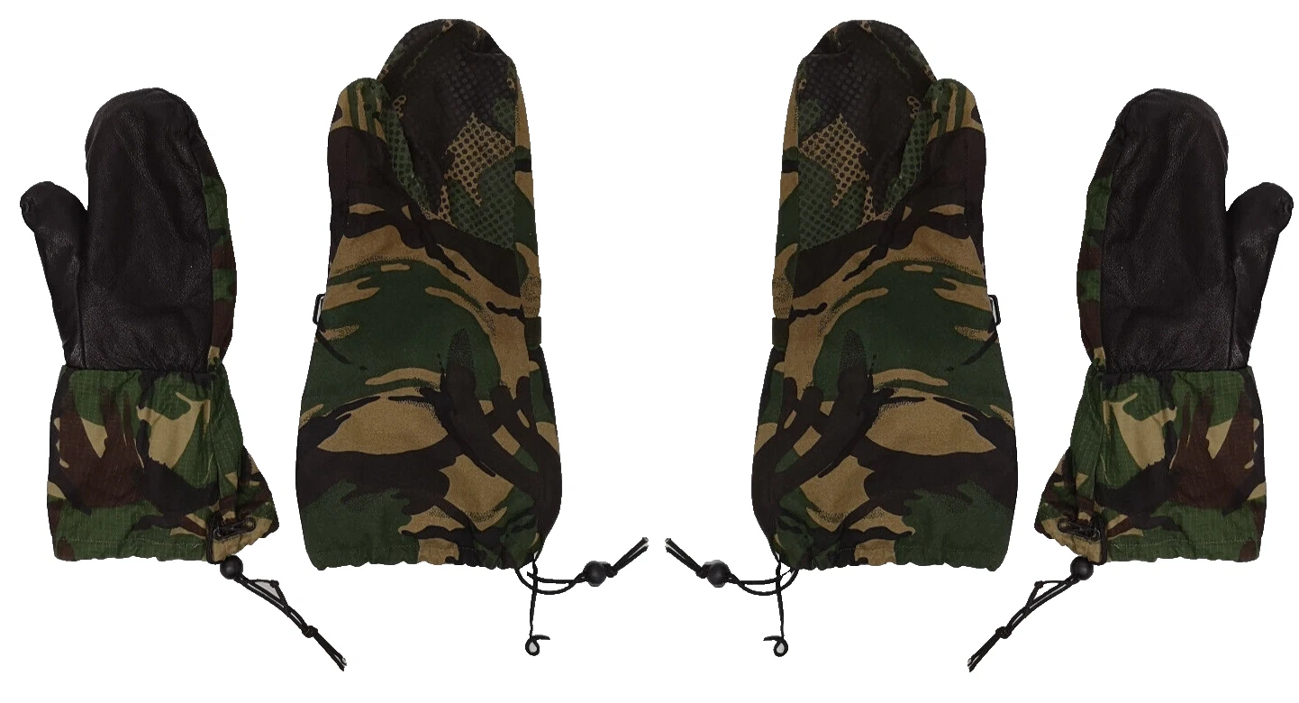 Woodland Camo Extreme Cold Weather Mittens Outer & Inner set Size Medium
Opens in a new window or ta