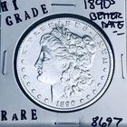 1890 S MORGAN SILVER DOLLAR HI GRADE GENUINE U.S. MINT RARE COIN 8697