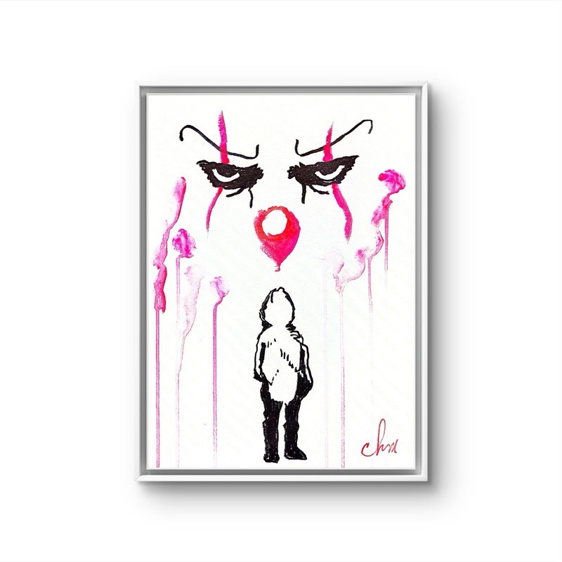 12x16 “Pennywise 9” NeoExpressionism Impressionism Handmade Unique Colorful Art