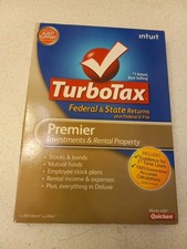 TurboTax 2010 Premier Federal State Investments Rental Property Windows Mac