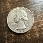1958 Washington Silver Quarter - 90% Silver