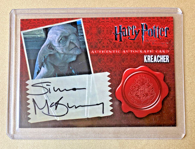 Harry Potter Deathly Hallows 1 Simon McBurney as Kreacher Autograph Card