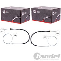 2X A.B.S. Handbremsseile Hinten Passend FüR Mercedes Citan Renault Kangoo Tromme