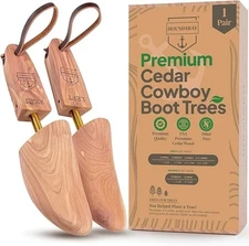 HOUNDSBAY Cowboy Boot Trees Cedar Western Boot Tree for Men & Women Shoe Tree...