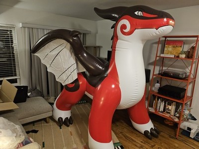 PuffyPaws Zenith Red Dragon Gen 3 Giant Inflatable Toy by ICF