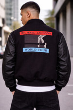 Michael Jackson BAD World Tour Varsity Jacket