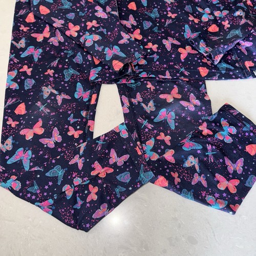 Lands End Girls long underwear base layer Butterfly set size Large 10-12 - Picture 3 of 4