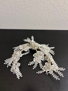 Antique Hand-woven Headband Wedding Dress Headdress circa 1900's