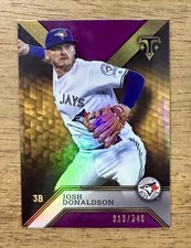2016 Topps Triple Threads JOSH DONALDSON #85 Amethyst Purple /340 Blue Jays