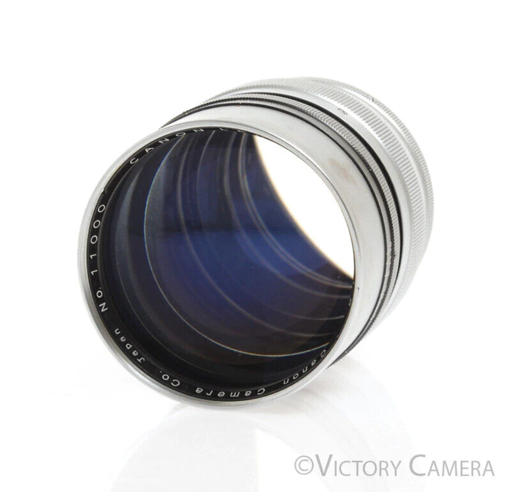 Canon Rare 85mm f1.5 LTM L39 Screw Mount Lens -Very Clean w Canon Rare 85mm f1.5 LTM L39 Screw Mount Lens -Very Clean w
