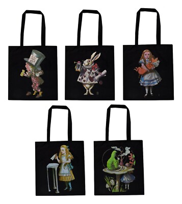 Alice's Adventures in Wonderland ECO Tote Bag Drink me Hatter Victorian Rabbit