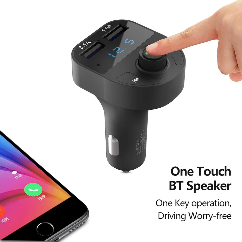 Cargador de Coche Rápido 2 Puertos USB Tipo C Universal Adaptador OTG Para iPhone 15 Samsung Foto 3 de 4