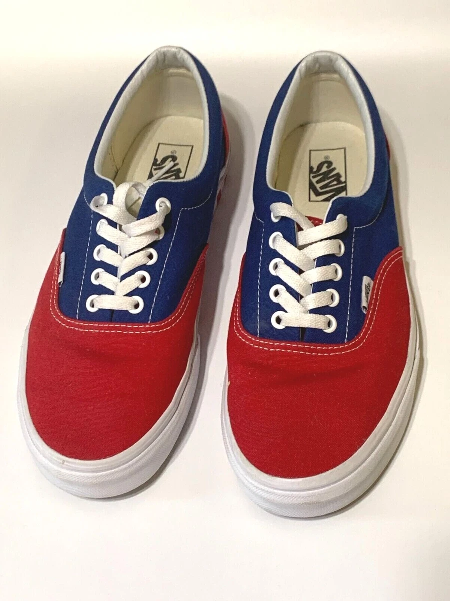 Vans blue hotsell red and white