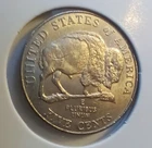 2005 P  Buffalo Jefferson Nickel Wounded Bison Mint Errors Die Cracks Cuds Spear