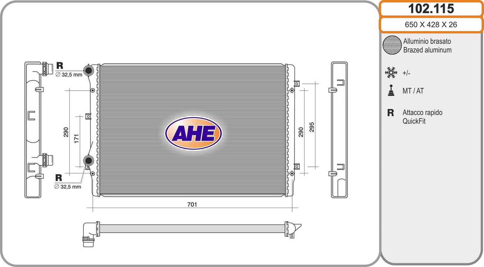 Radiateur de refroidissement Golf V résout la surchauffe moteur de Touran 1.9 TDI