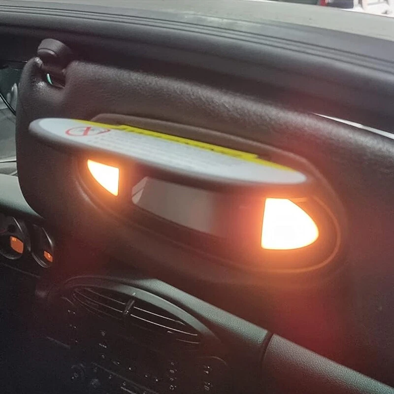 Cubierta de espejo de tocador para parasol negro para Porsche 911/996 997 Boxster Cayman 986/987 Foto 2 de 4