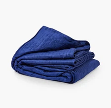 Gravity Cooling Weighted Blanket (Single - 48" x 72" - 20lbs) in Navy