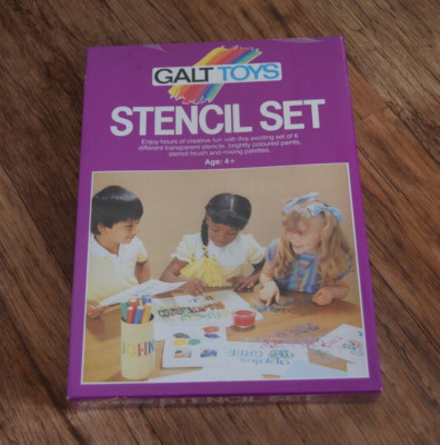 Vintage Galt Toys Schablonen-Set NEU VERSIEGELT Retro Spielzeug kreativer Spaß SELTEN NOS