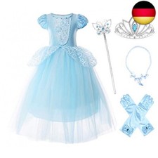 JerrisApparel Aschenputtel Kleid Tüll Prinzessin Kostüm Verkleidung Mädchen (4 J