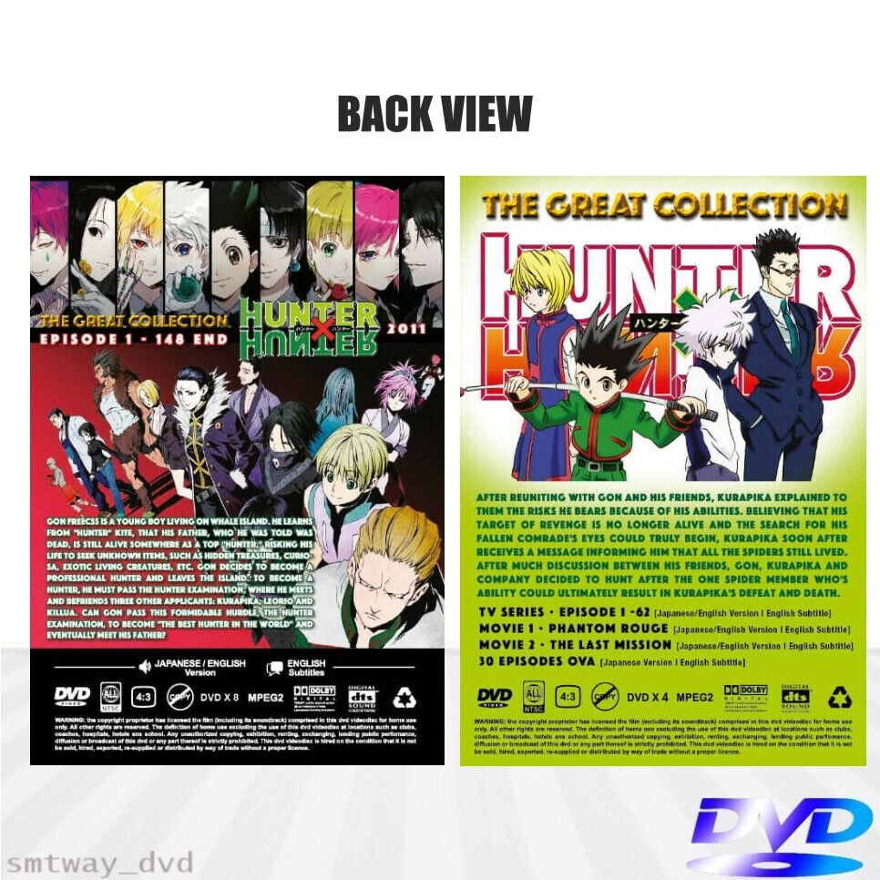 DVD The Great Collection HUNTER X HUNTER Series 2Movies 30OVA ENG DUB All  Region