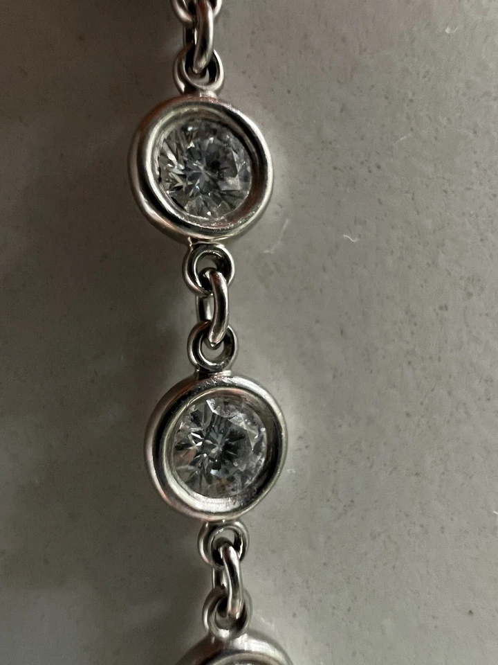 蒂芙尼 Else Peretti 手镯 21 圆形明亮式钻石,2.1 克拉 零售12k — 第 2/4 张图片