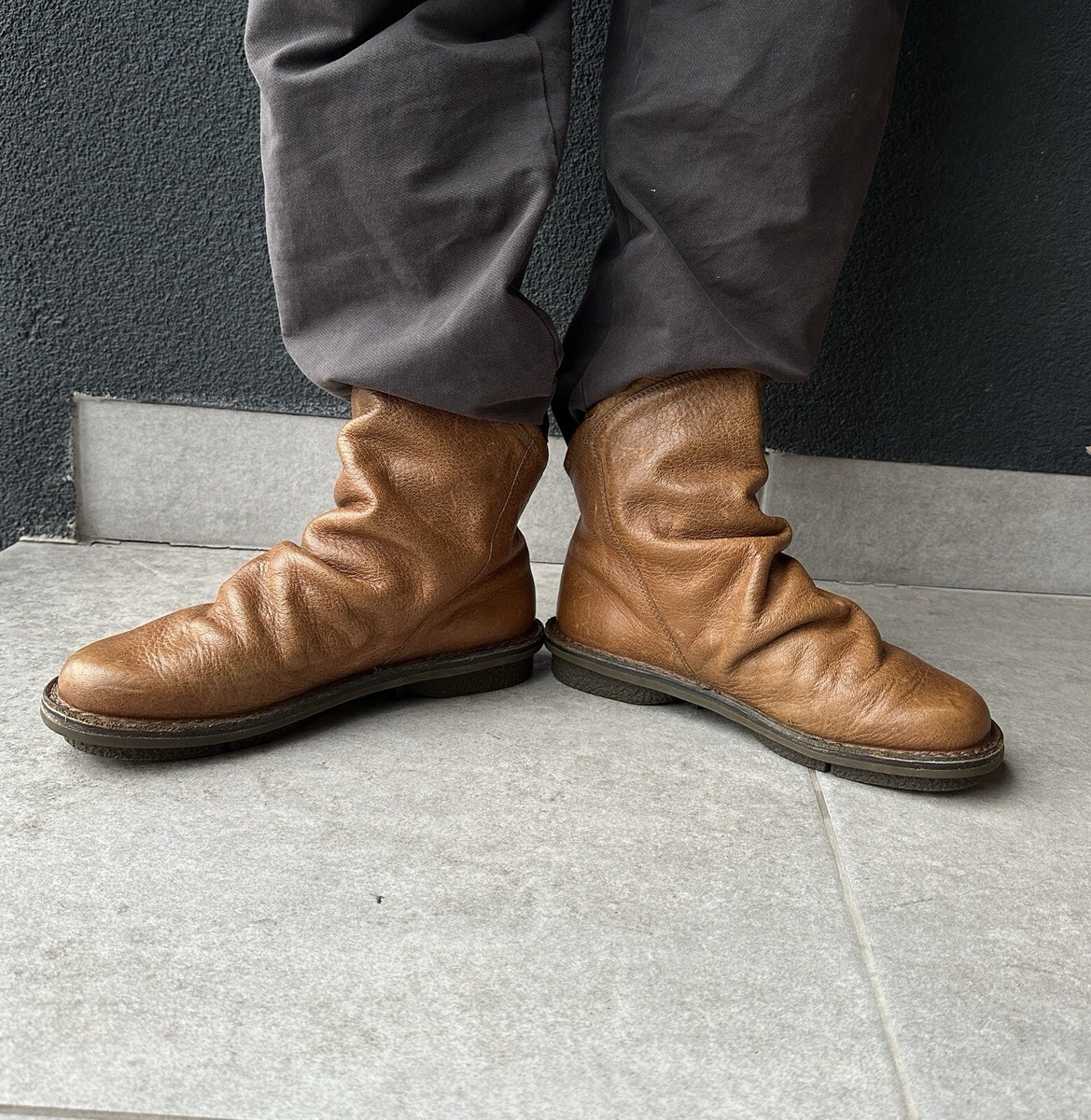Trippen Other Boots Brown Leather Mens Unisex size 41 | eBay