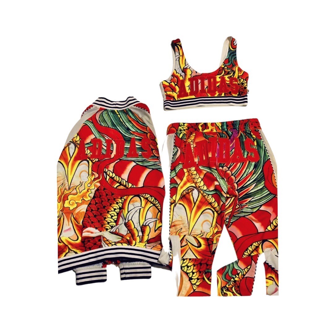 Adidas x Rita Ora Dragon set 3 Pc Pants Jacket Top Size XS Adidas x Rita Ora Dragon set 3 Pc Pants Jacket Top Size XS
