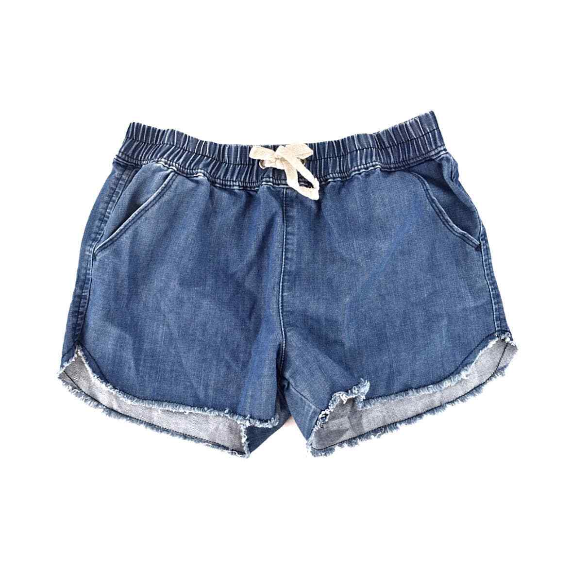 Hudson Girls Denim Drawstring Shorts Size L | eBay