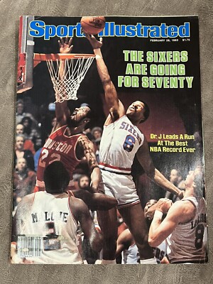 Basketball magazine clinic 51冊セット Sports Illustrated February 28, 1983 Dr. J Julius Erving Vintage
