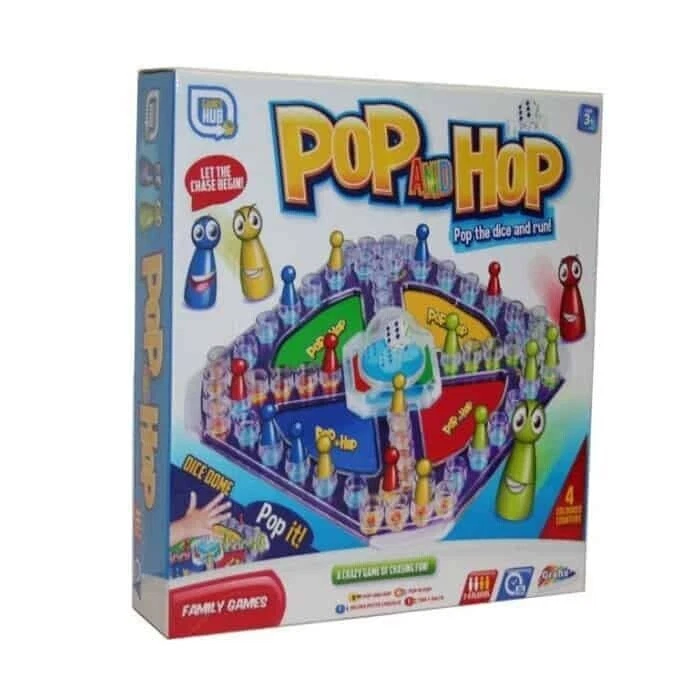 Hop And Pop Kids Family Frustration Board Childrens Family Game Ludo Classic Toy - Image 3 of 4
