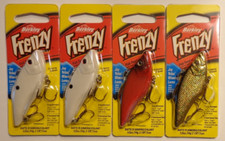 Lot of 4 New Berkley Frenzy Rattl'R Sinking Lipless Crankbait Fishing Lures FR12