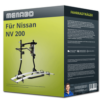 Menabo FahrradträGer Cobra Schwarz/Silber FüR Nissan NV 200 2 FahrräDer NEU