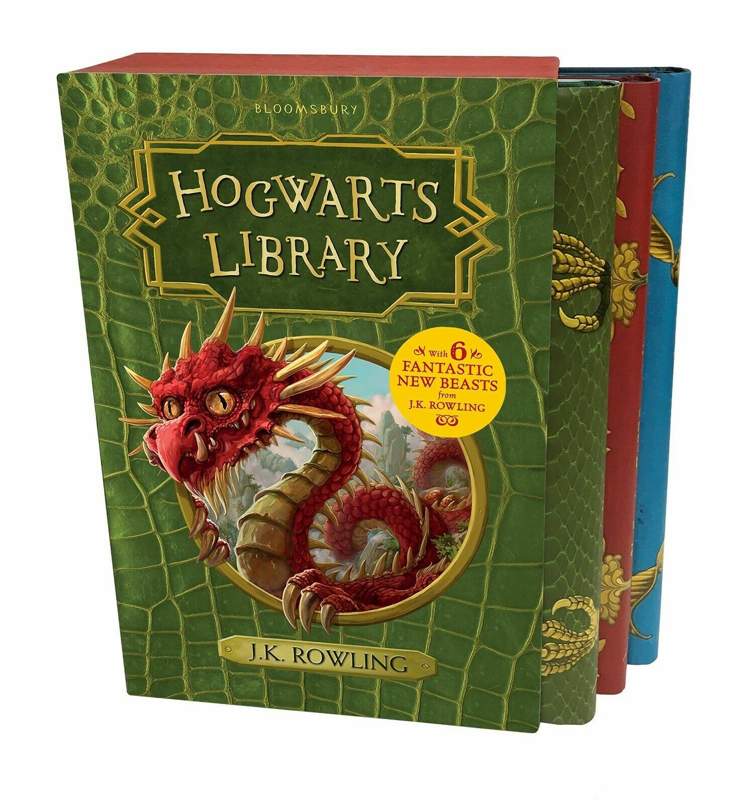 J.K. Rowling Hogwarts Library 3 Books Box Set Fantastic Beasts,Beedle the Bard
