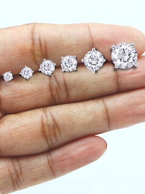 Orecchini a perno di moissane 1-4ct, gioielli da sposa a piena Orecchini a perno di moissane 1-4ct, gioielli da sposa a piena