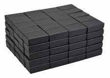 JPB Black Swirl Cotton Filled Jewelry Box 21 Case of 100 2.5 inches x 1.5 ...