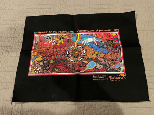 BULURRA Australian Aboriginal Art - Heart of My People Art Panel / Quilt Center
