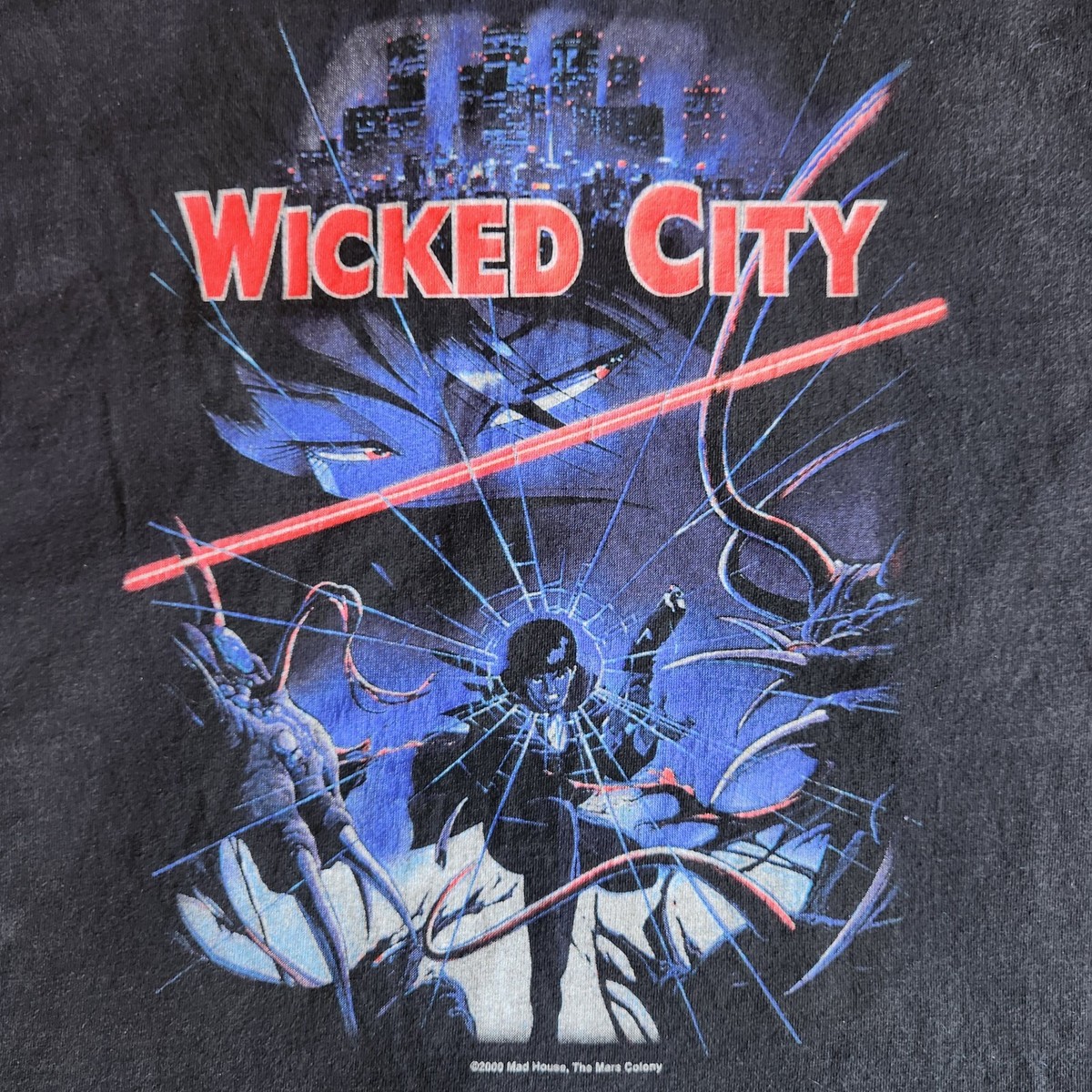 Wicked City Anime Vintage 2000 Dark Horror Movie Black Med Graphic