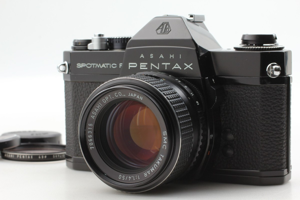 PENTAX SPF 黒 /SMC TAKUMAR f1.4/50mm #B6 Near Mint】 Pentax SPF Black Film Camera + Late SMC Takumar