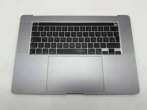 MacBook Pro 16" 2019 A2141 Grau Topcase Tastatur Trackpad Akku QWERTZ #T814