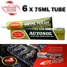 AUTOSOL SOLVO CHROME ALUMINIUM METAL POLISH 75ML TUBE - ORIGINAL- BRASS - COPPER