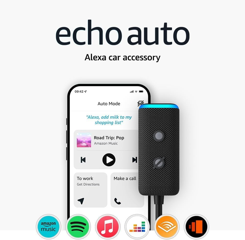 Echo Auto (Newest Gen) Add Alexa to Your Car UK