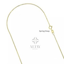 14K Gold Chain Necklace, 1.1mm Cable Chain, Long Gold Chain Necklace, Gold